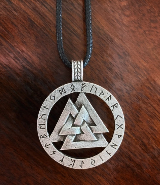 Valknut And Runes Pendant