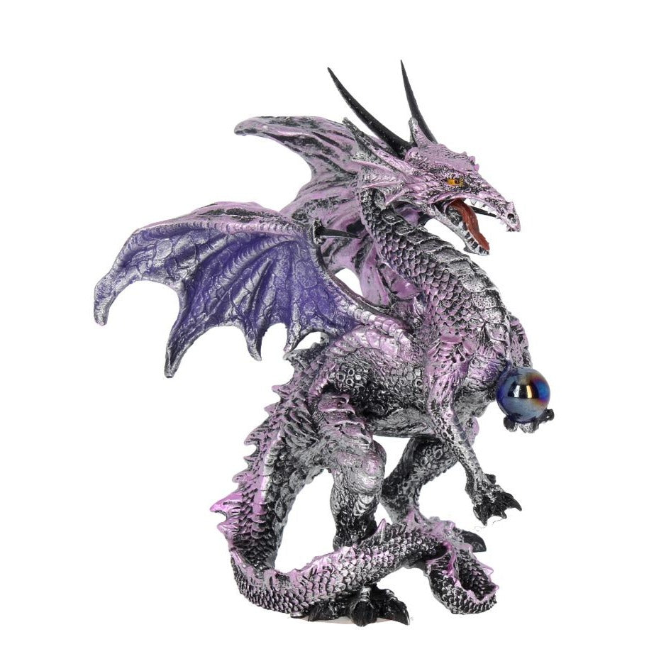 Purple Dragon Protector Figurine