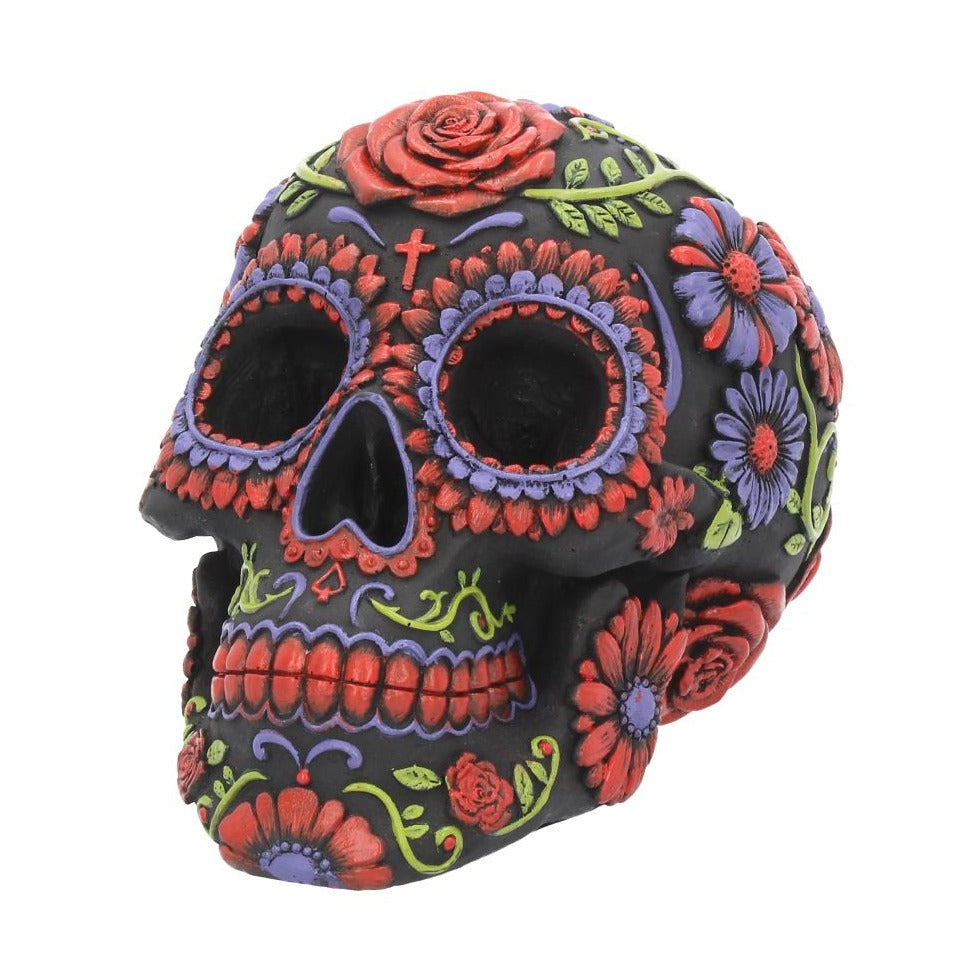 Day of the Dead Sugar Blooms Skull