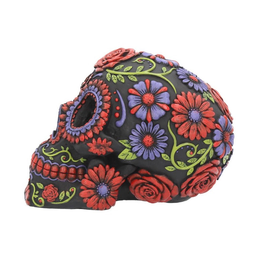 Day of the Dead Sugar Blooms Skull