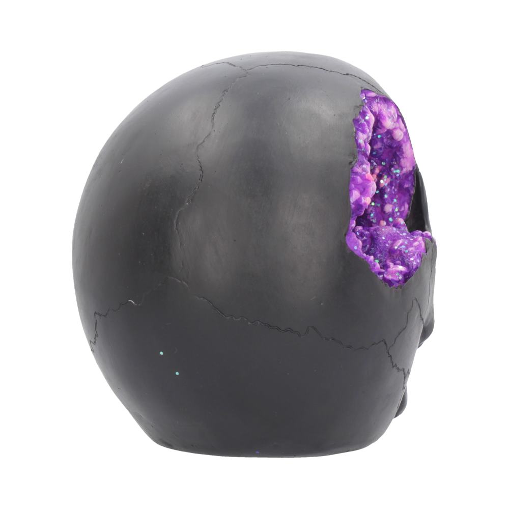 Geode Purple & Black Skull