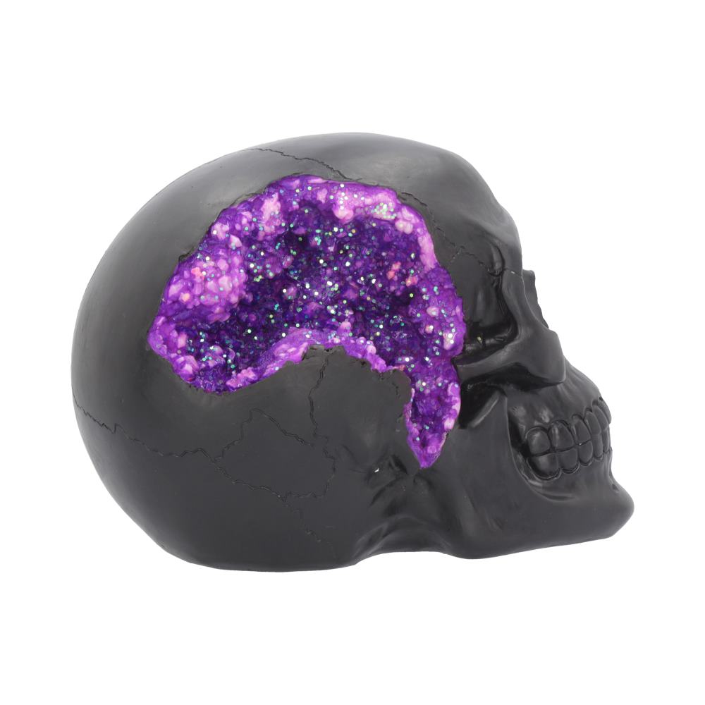 Geode Purple & Black Skull