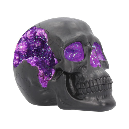 Geode Purple & Black Skull