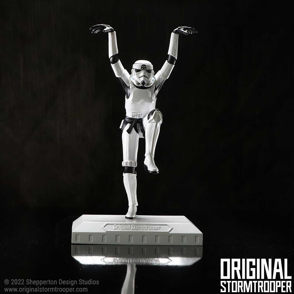 Stormtrooper Crane Kick Figurine