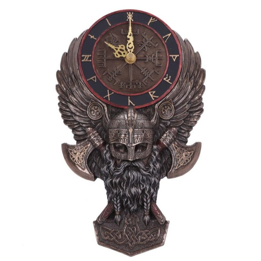 Vegvisir Runic Viking Norse Compass Wall Clock