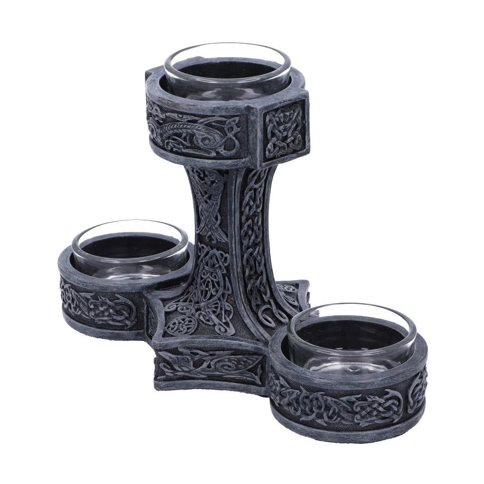 Thor's Hammer Tea Light Holder