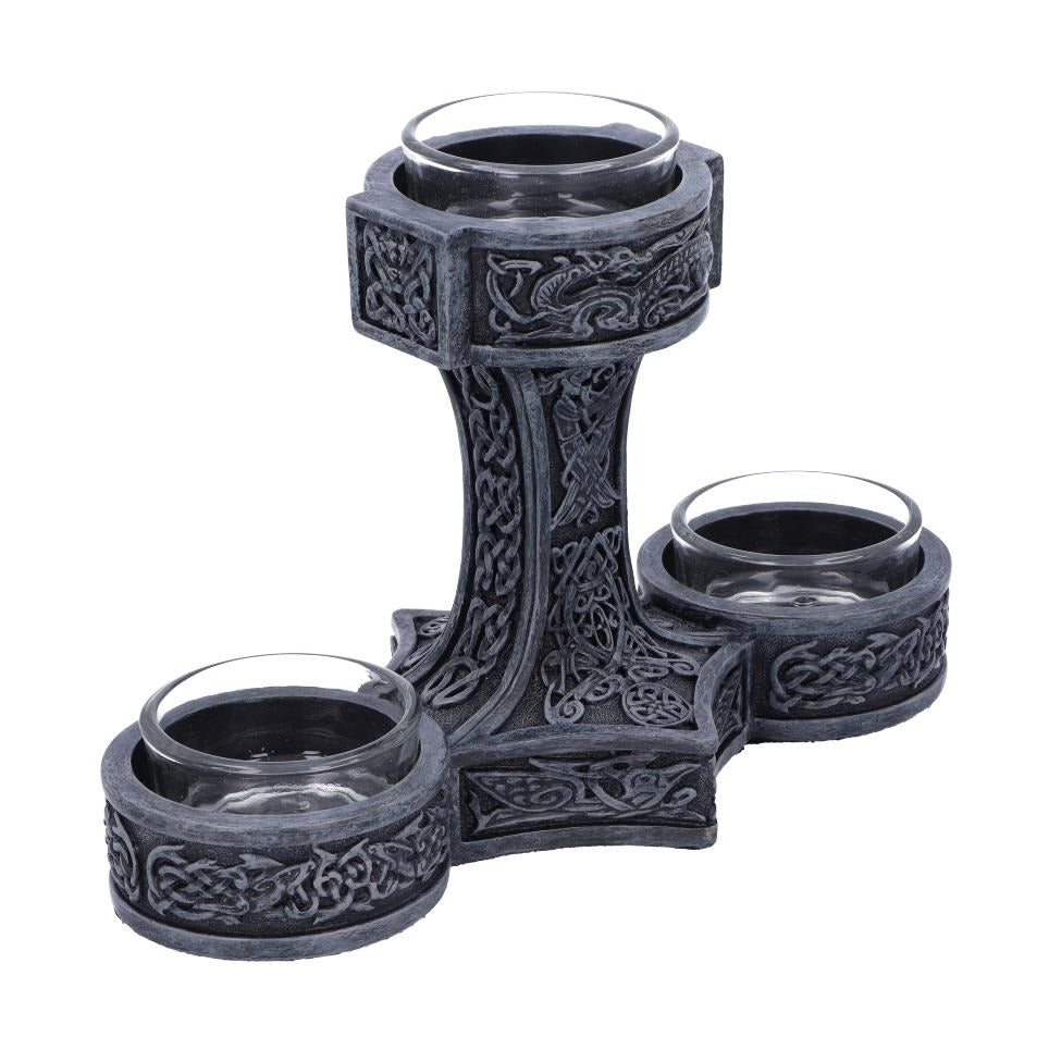 Thor's Hammer Tea Light Holder