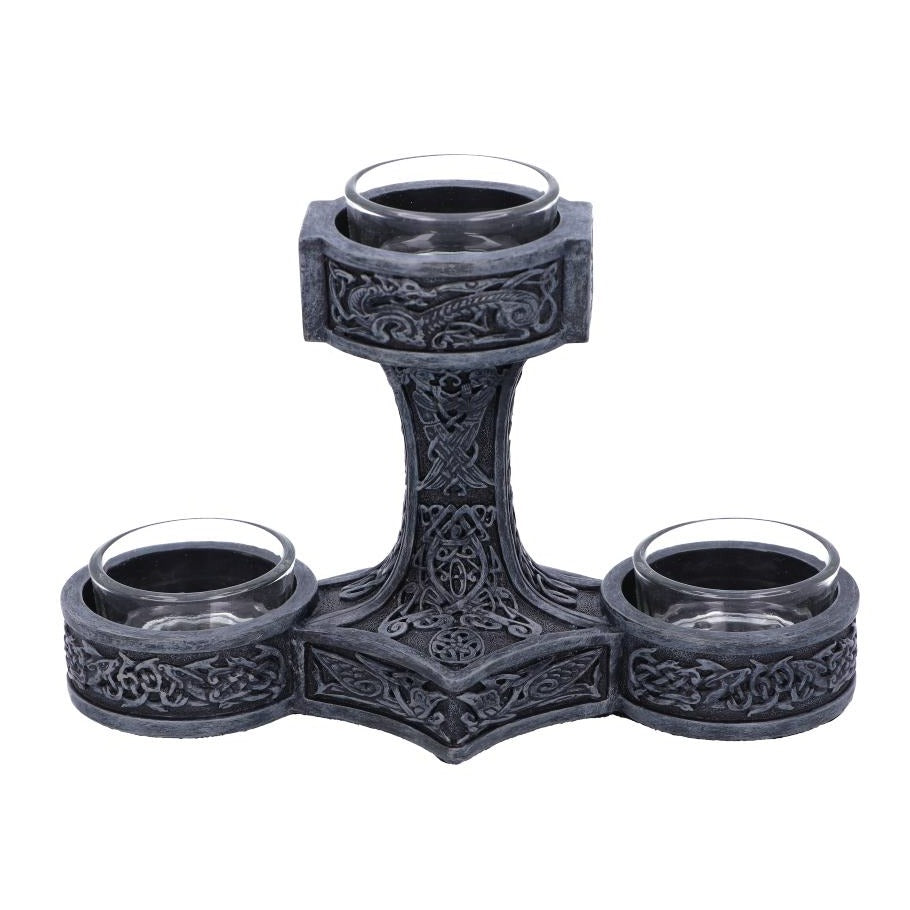 Thor's Hammer Tea Light Holder