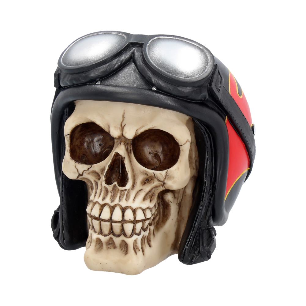 Hell Fire Biker Flame Helmet Skull