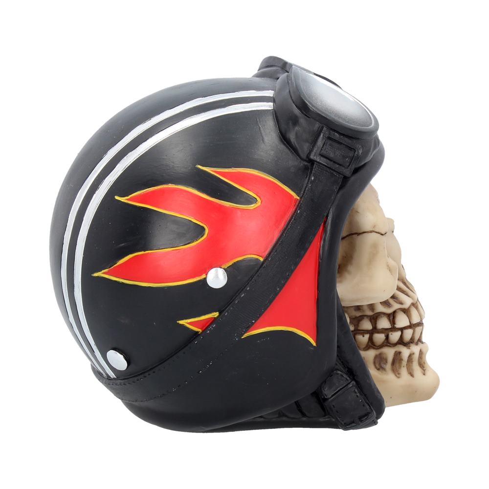 Hell Fire Biker Flame Helmet Skull