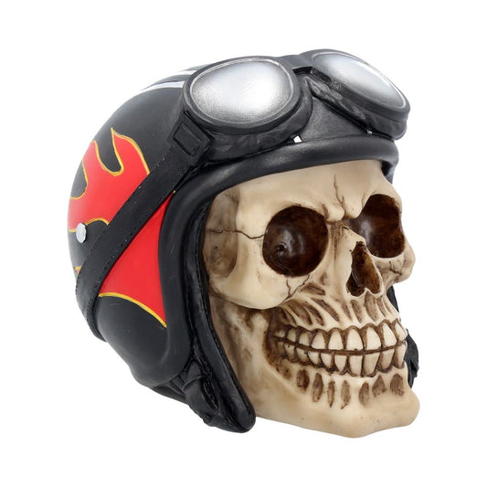 Hell Fire Biker Flame Helmet Skull