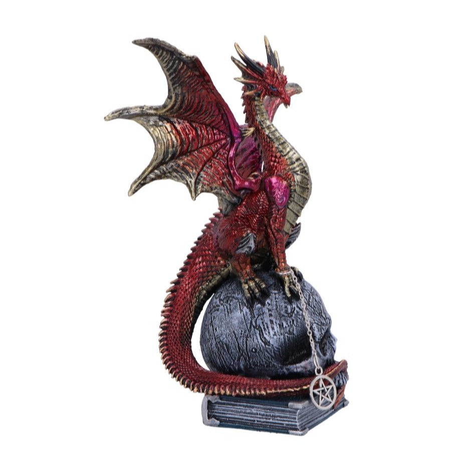 Fate of the World Dragon on Skull Figurine