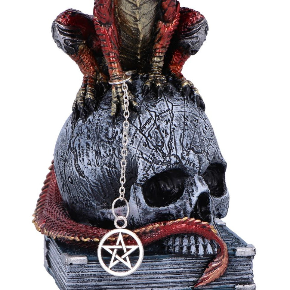 Fate of the World Dragon on Skull Figurine