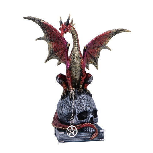 Fate of the World Dragon on Skull Figurine